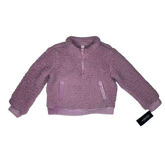 Fabletics Toddler Purple Sherpa Fleece Pullover - Picture 1 of 7